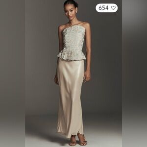 Porridge Strapless Pleated Peplum Top
Anthropologie
In: Blue Pattern